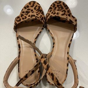 A New Day - Women’s Winona Leopard Print Ankle Strap Sandals